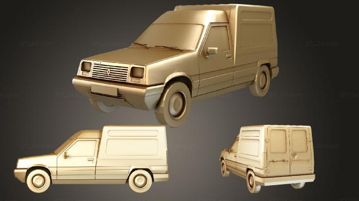 Автомобили и транспорт (Рено Экспресс, CARS_3283) 3D модель для ЧПУ станка